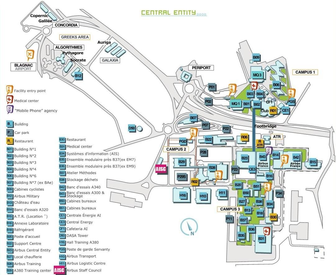 kat jeyografik nan èrbus nan Toulouse 