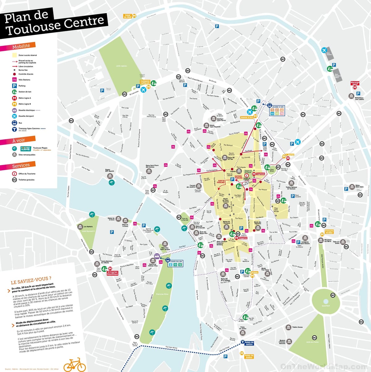 Toulouse centre kat jeyografik