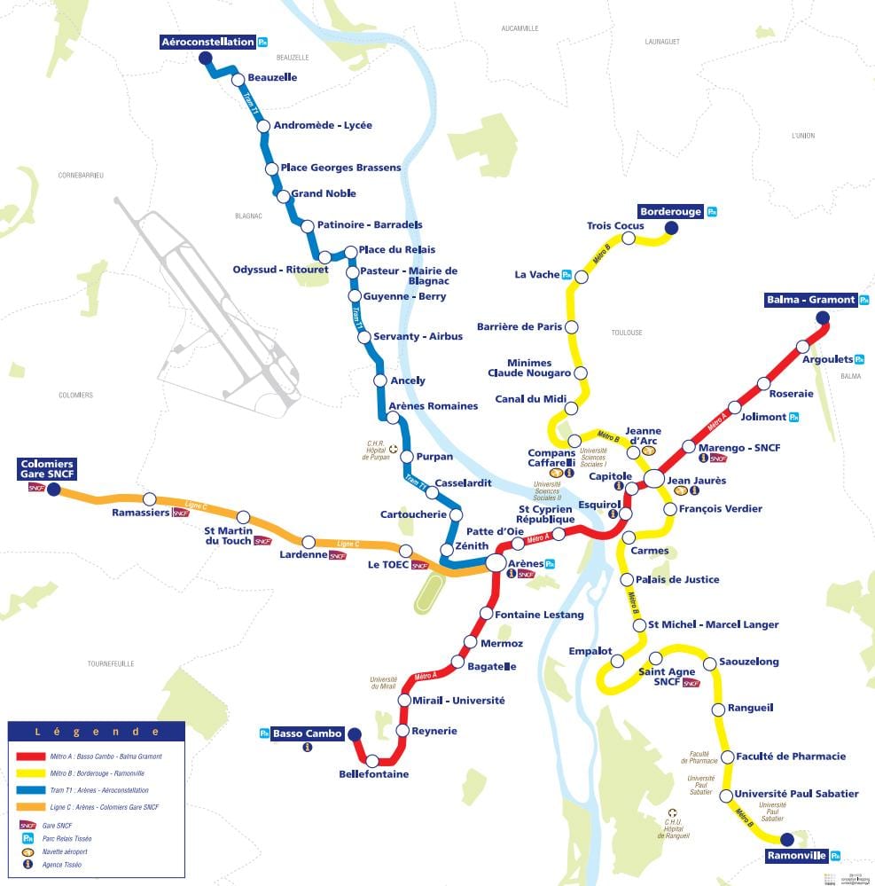 kat jeyografik nan Toulouse bèn