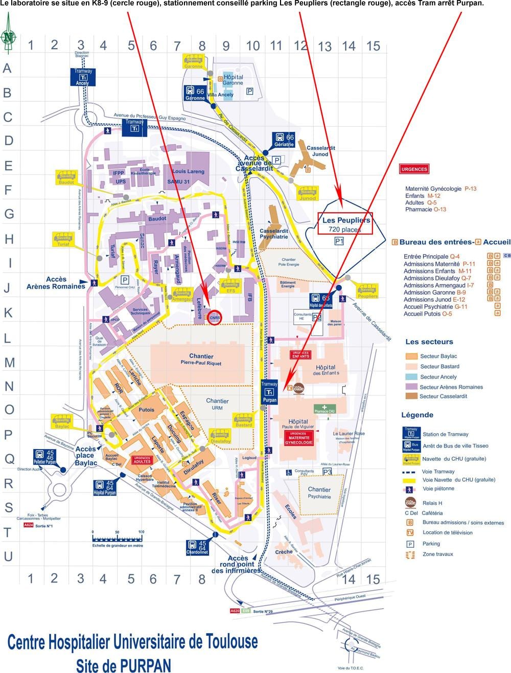 kat jeyografik nan Toulouse lopital