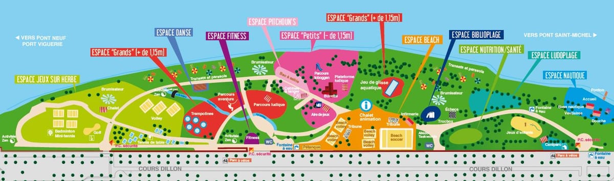 kat jeyografik nan Toulouse plaj