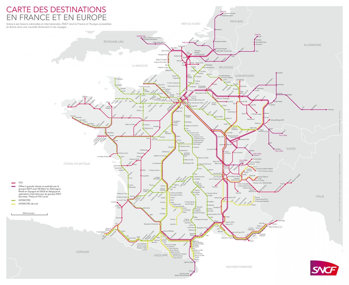 Toulouse estasyon tren a kat jeyografik