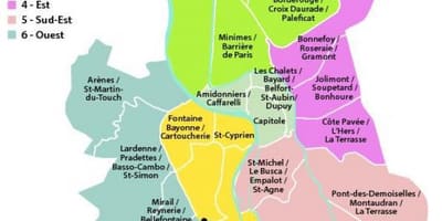 Kat jeyografik nan Toulouse awondisman