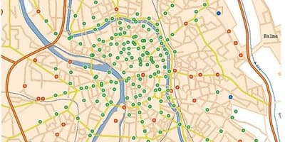 Kat jeyografik nan Toulouse bisiklèt