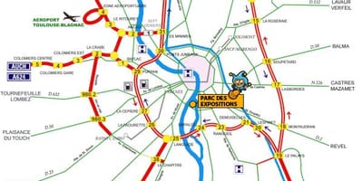 Kat jeyografik nan Toulouse gran wout