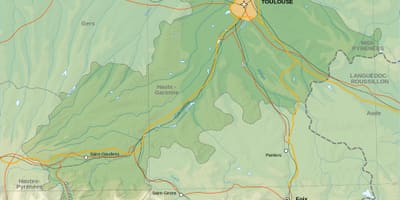 Topografik pou drese kat nan Toulouse
