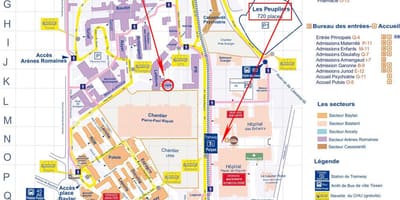 Kat jeyografik nan Toulouse lopital